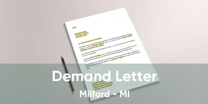 Demand Letter Milford - MI