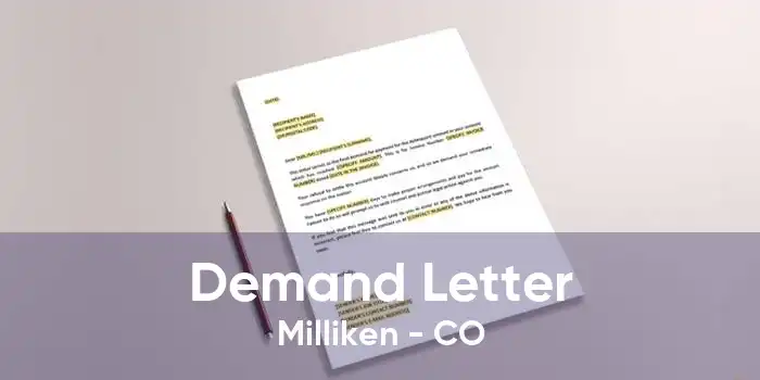 Demand Letter Milliken - CO