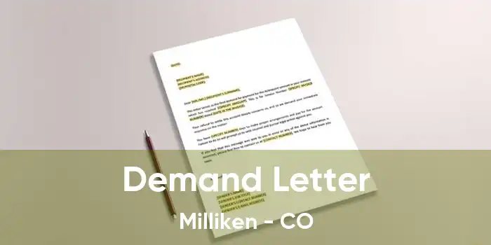 Demand Letter Milliken - CO