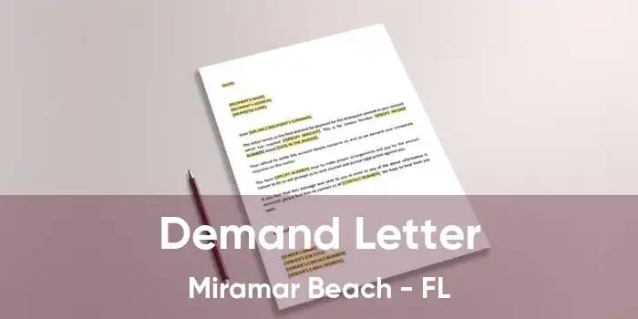  Demand Letter Miramar Beach - FL