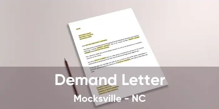 Demand Letter Mocksville - NC