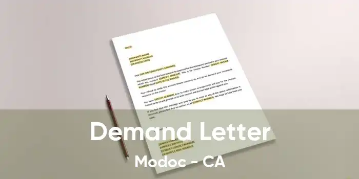 Demand Letter Modoc - CA