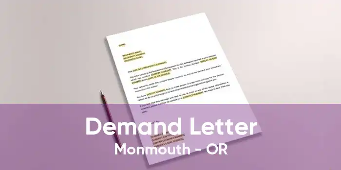 Demand Letter Monmouth - OR
