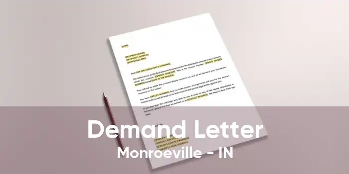 Demand Letter Monroeville - IN