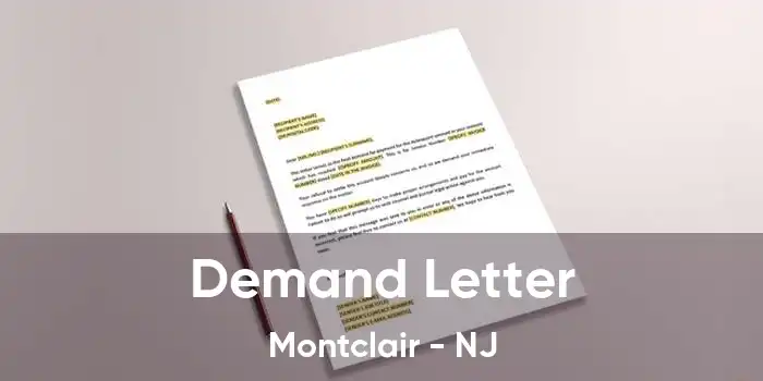 Demand Letter Montclair - NJ