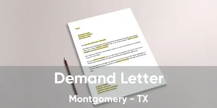 Demand Letter Montgomery - TX