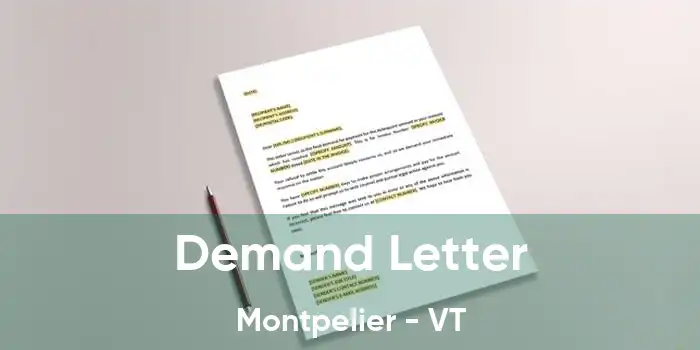  Demand Letter Montpelier - VT