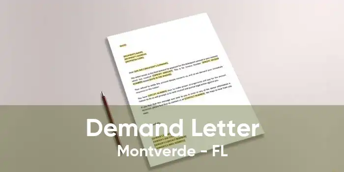 Demand Letter Montverde - FL