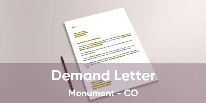 Demand Letter Monument - CO