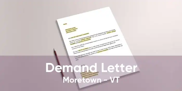 Demand Letter Moretown - VT