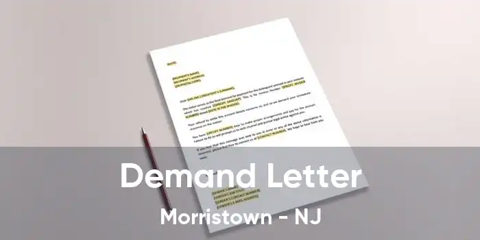 Demand Letter Morristown - NJ