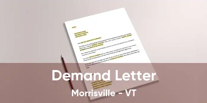 Demand Letter Morrisville - VT