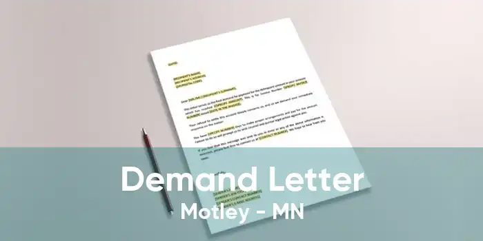 Demand Letter Motley - MN