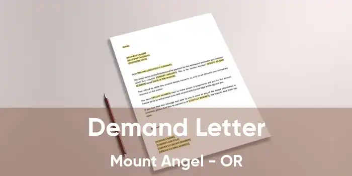 Demand Letter Mount Angel - OR