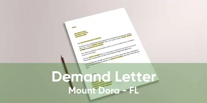 Demand Letter Mount Dora - FL