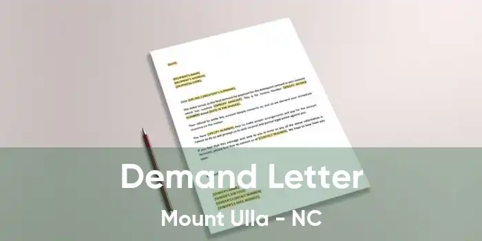  Demand Letter Mount Ulla - NC