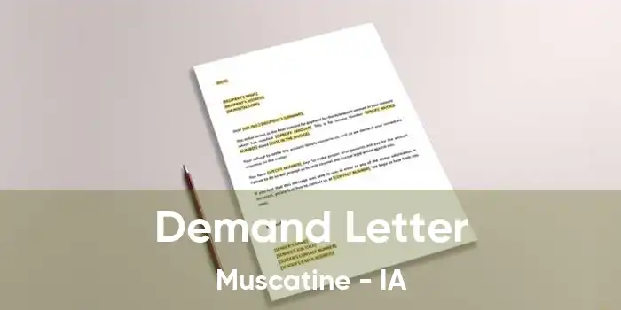  Demand Letter Muscatine - IA