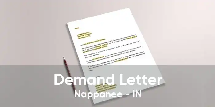Demand Letter Nappanee - IN