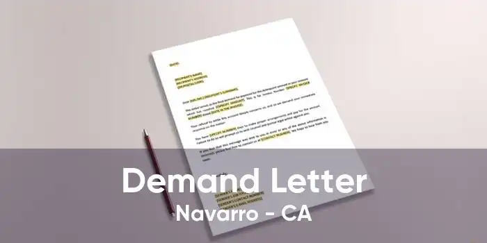 Demand Letter Navarro - CA