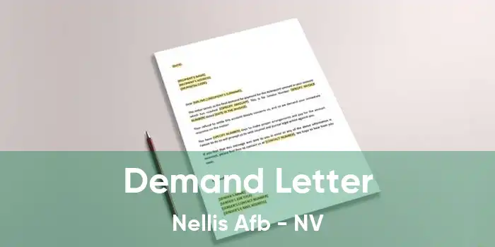 Demand Letter Nellis Afb - NV