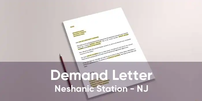 Demand Letter Neshanic Station - NJ