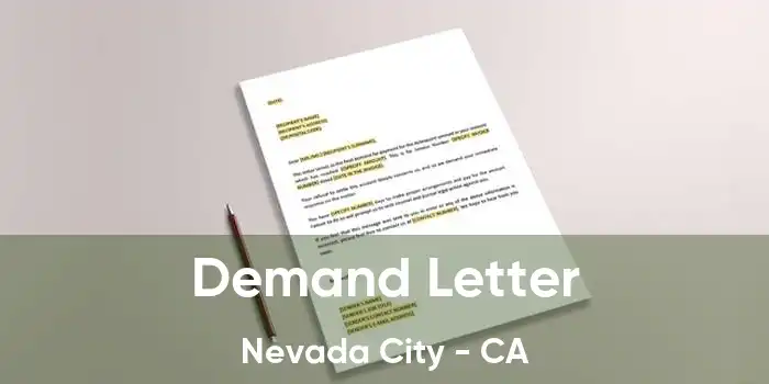 Demand Letter Nevada City - CA