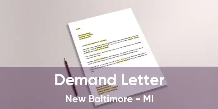 Demand Letter New Baltimore - MI