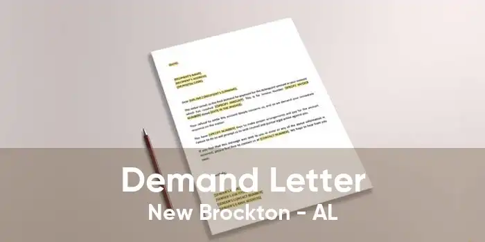 Demand Letter New Brockton - AL