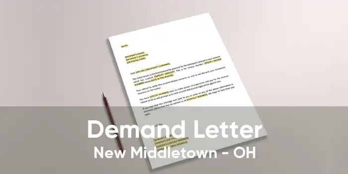 Demand Letter New Middletown - OH