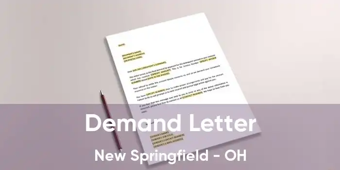 Demand Letter New Springfield - OH