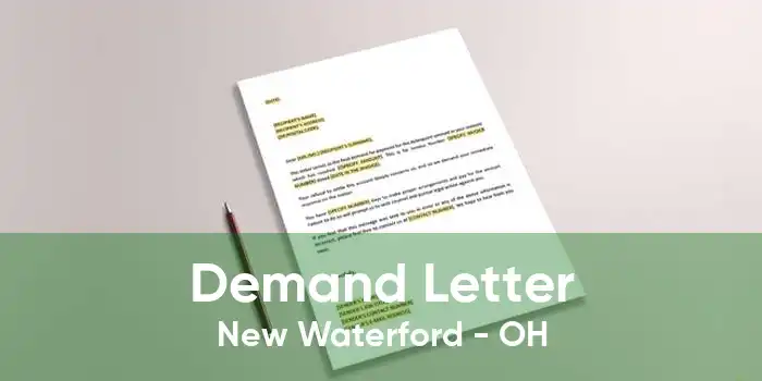 Demand Letter New Waterford - OH