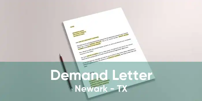 Demand Letter Newark - TX