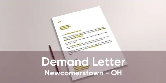 Demand Letter Newcomerstown - OH