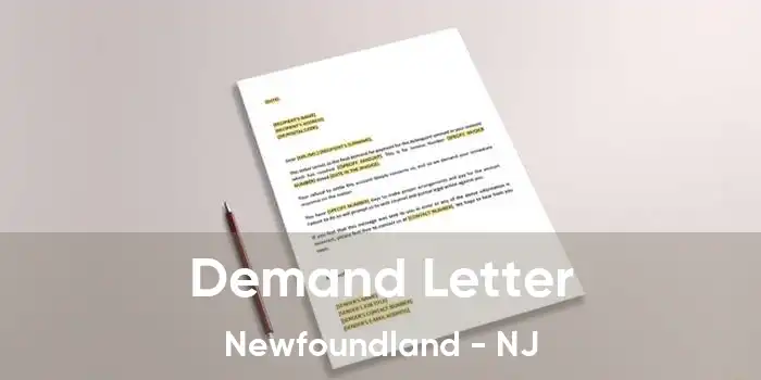  Demand Letter Newfoundland - NJ