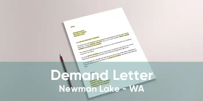 Demand Letter Newman Lake - WA
