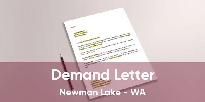 Demand Letter Newman Lake - WA