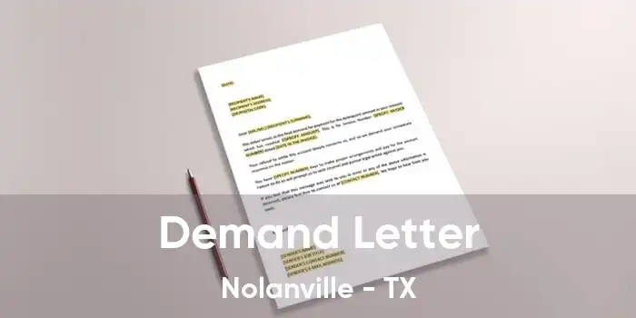 Demand Letter Nolanville - TX