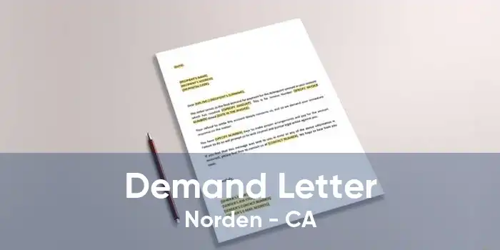 Demand Letter Norden - CA