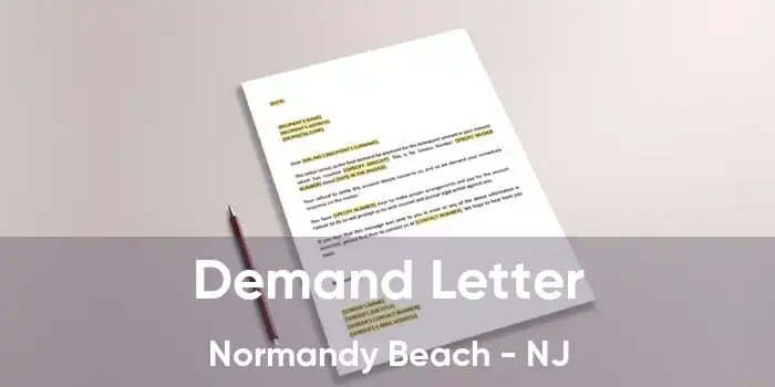 Demand Letter Normandy Beach - NJ