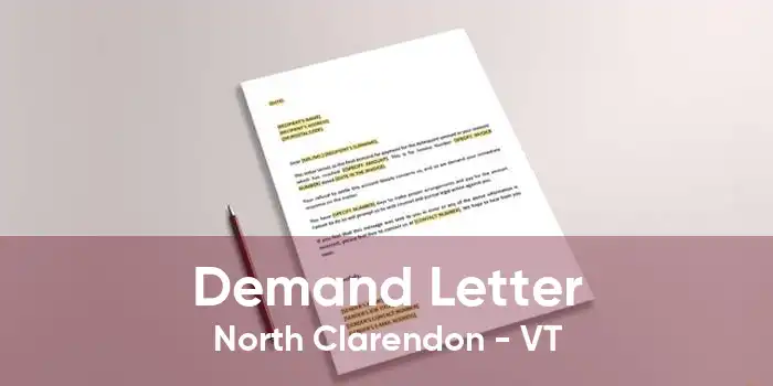 Demand Letter North Clarendon - VT