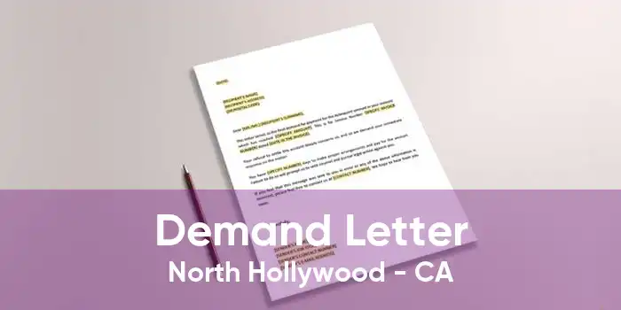 Demand Letter North Hollywood - CA