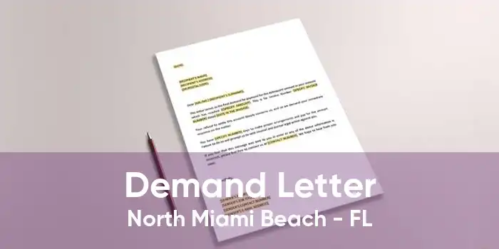 Demand Letter North Miami Beach - FL