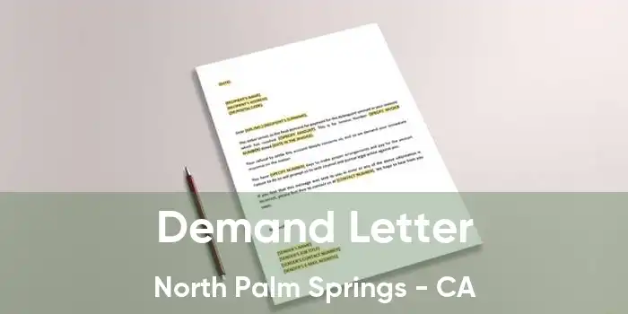  Demand Letter North Palm Springs - CA
