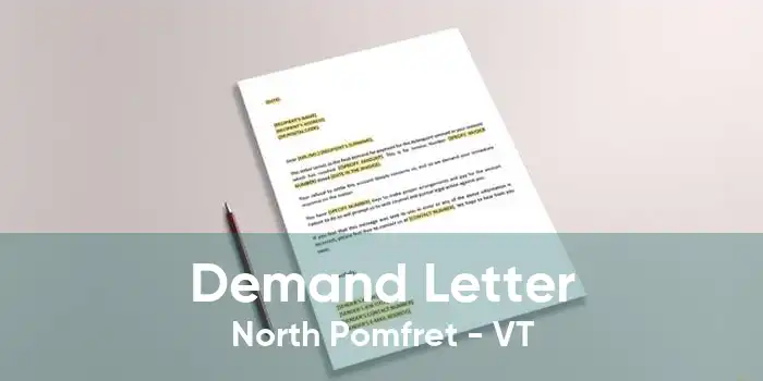 Demand Letter North Pomfret - VT