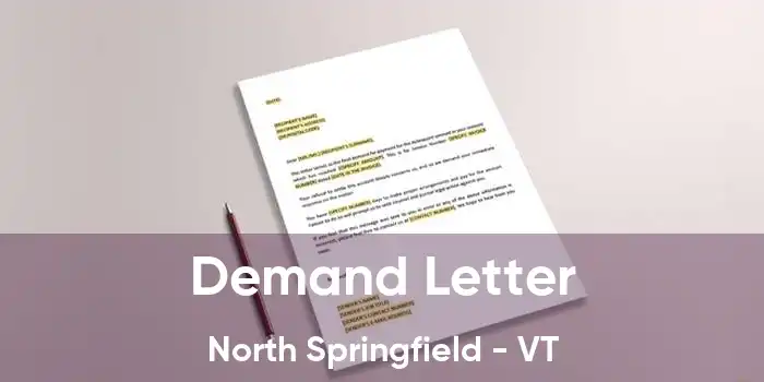 Demand Letter North Springfield - VT