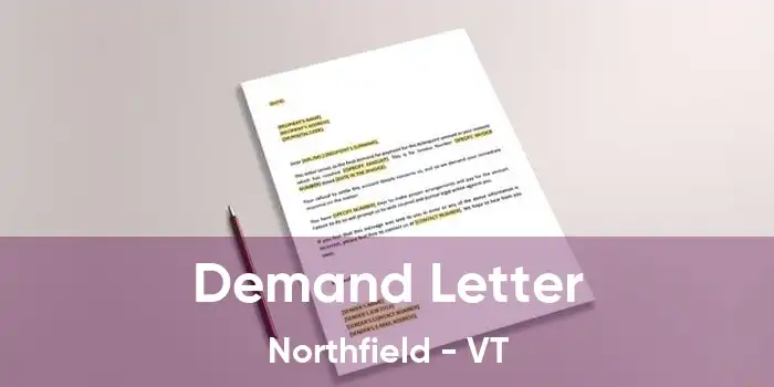 Demand Letter Northfield - VT