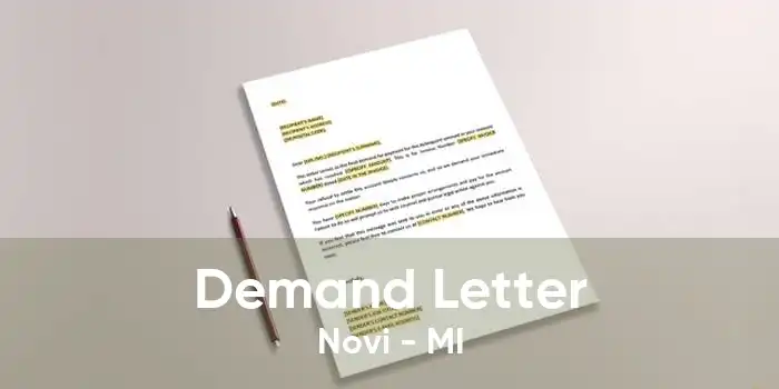 Demand Letter Novi - MI