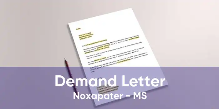 Demand Letter Noxapater - MS