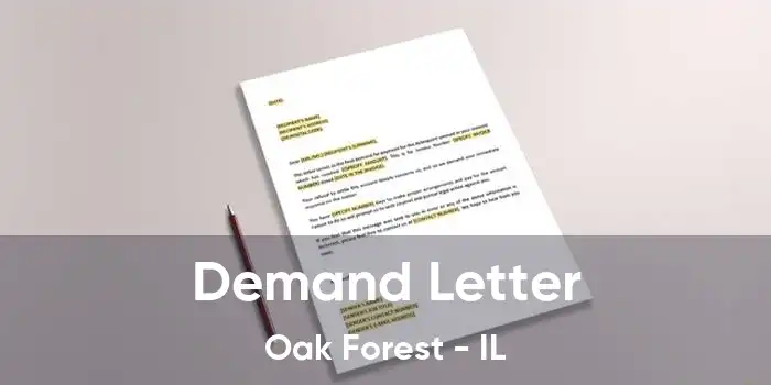 Demand Letter Oak Forest - IL