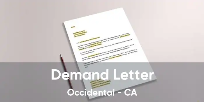 Demand Letter Occidental - CA